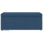 Preview: Hocker Blau 101 x 41 x 40 cm Stoff und Pressholz