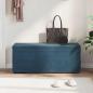 Preview: Hocker Blau 101 x 41 x 40 cm Samt und Engineering Holz