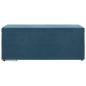 Preview: Hocker Blau 101 x 41 x 40 cm Samt und Engineering Holz