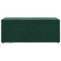 Preview: Hocker Dunkelgrün 101 x 41 x 40 cm Samt und Engineering Holz