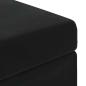Preview: ARDEBO.de - Hocker Schwarz 101 x 41 x 40 cm Samt und Engineering Holz