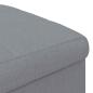 Preview: Ottoman mit Stauraum Hellgrau 40 x 40 x 45 cm Stoff
