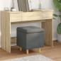 Preview: ARDEBO.de - Ottoman mit Stauraum Dunkelgrau 40 x 40 x 45 cm Stoff