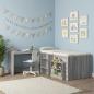 Preview: Bett-Schreibtisch Sonoma-Grau Holzwerkstoff 100 x 45 x 75 cm