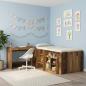 Preview: Bett-Schreibtisch Altholz Holzwerkstoff 100 x 45 x 75 cm