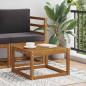 Preview: ARDEBO.de - Tisch für Outdoor Massivholz Akazie Natur 59 x 59 x 37 cm