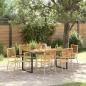 Preview: ARDEBO.de - Garten Essgruppe 7 pcs Beige und Braun Poly-Rattan