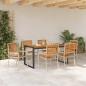 Preview: Garten Essgruppe 7 pcs Beige und Braun Poly-Rattan