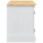 Preview: TV-Schränk Corona Weiß 100 x 40 x 52 cm Massives Kiefernholz