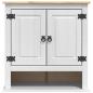 Preview: Hängeschrank Corona Weiß 70 x 33 x 71,5 cm Massives Kiefernholz