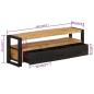 Preview: TV-Schrank 120x30x40 cm Massivholz Mango