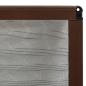 Preview: Insektenschutz-Plissee für Fenster Aluminium Braun 120x120 cm