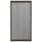 Preview: Insektenschutz-Plissee für Fenster Aluminium Braun 80x160 cm