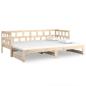 Preview: Tagesbett Ausziehbar Massivholz Kiefer 2x(80x200) cm