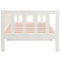 Preview: Tagesbett ohne Matratze Weiß 80x200 cm Massivholz Kiefer