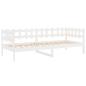 Preview: Tagesbett ohne Matratze Weiß 90x200 cm Massivholz Kiefer