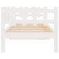 Preview: Tagesbett ohne Matratze Weiß 90x200 cm Massivholz Kiefer