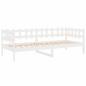 Preview: Tagesbett ohne Matratze Weiß 90x190 cm Massivholz Kiefer