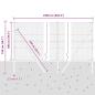 Preview: Zaunpfosten Grau 25 x 1 m (50 mm Maschen) Stahl