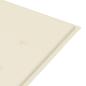 Preview: Gartenbank mit Auflage 120 cm Massivholz Akazie