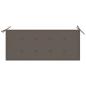 Preview: Gartenbank mit Auflage 120 cm Massivholz Akazie
