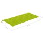 Preview: Gartenbank mit Auflage 120 cm Massivholz Akazie