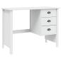 Preview: Schreibtisch mit Schubladen HILL Weiß 100 x 45 x 74 cm