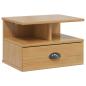 Preview: Nachttisch HILL Honigbraun 40 x 31 x 27 cm Massives Kiefernholz