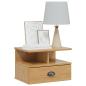 Preview: Nachttisch HILL Honigbraun 40 x 31 x 27 cm Massives Kiefernholz
