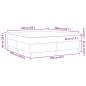 Preview: Boxspringbett Blau und Weiß 160 x 200 cm Cordstoff
