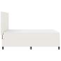 Preview: Boxspringbett Creme und Weiß 160 x 200 cm Cordstoff