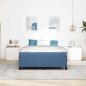 Preview: Bettrahmen mit Matratze Blau 160 x 200 cm Stoff