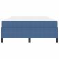 Preview: Bettrahmen mit Matratze Blau 160 x 200 cm Stoff
