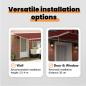 Preview: Einziehbare Markise Orange und Braun 450 x 350 cm