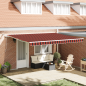 Preview: Einziehbare Markise Orange und Braun 450 x 350 cm