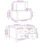 Preview: Couchtisch mit Schubladen HILL Honigbraun 79,5 x 79,5 x 49 cm