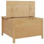 Preview: Couchtisch mit Schubladen HILL Honigbraun 79,5 x 79,5 x 49 cm