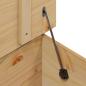 Preview: Couchtisch mit Schubladen HILL Honigbraun 79,5 x 79,5 x 49 cm