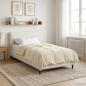Preview: Ganzjahresbettdecke 140 x 220 cm 4 Jahreszeiten Creme
