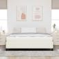 Preview: Bettrahmen mit Matratze Creme 180 x 200 cm Stoff