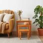 Preview: Nestende Beistelltische 3 Stk. Natur 60 x 45 x 60,5 cm