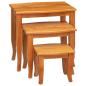 Preview: Nestende Beistelltische 3 Stk. Natur 60 x 45 x 60,5 cm