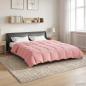 Preview: ARDEBO.de - Sommerdecke Gepolstert Rosa 220 x 240 cm Mikrofaser