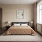 Preview: ARDEBO.de - Sommerdecke 220 x 260 cm Sommer Taupe Atmungsaktiv