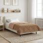 Preview: ARDEBO.de - Winterbettdecke 155 x 200 cm Winter Taupe Atmungsaktiv