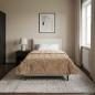 Preview: Winterbettdecke 155 x 200 cm Winter Taupe Atmungsaktiv
