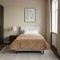 Preview: Winterbettdecke 155 x 220 cm Winter Taupe Atmungsaktiv