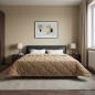 Preview: Winterbettdecke 220 x 260 cm Winter Taupe Atmungsaktiv