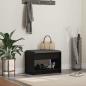 Preview: ARDEBO.de - Flurbank Schwarz Eichen-Optik 63 x 38 x 45 cm