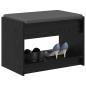 Preview: Flurbank Schwarz Eichen-Optik 63 x 38 x 45 cm